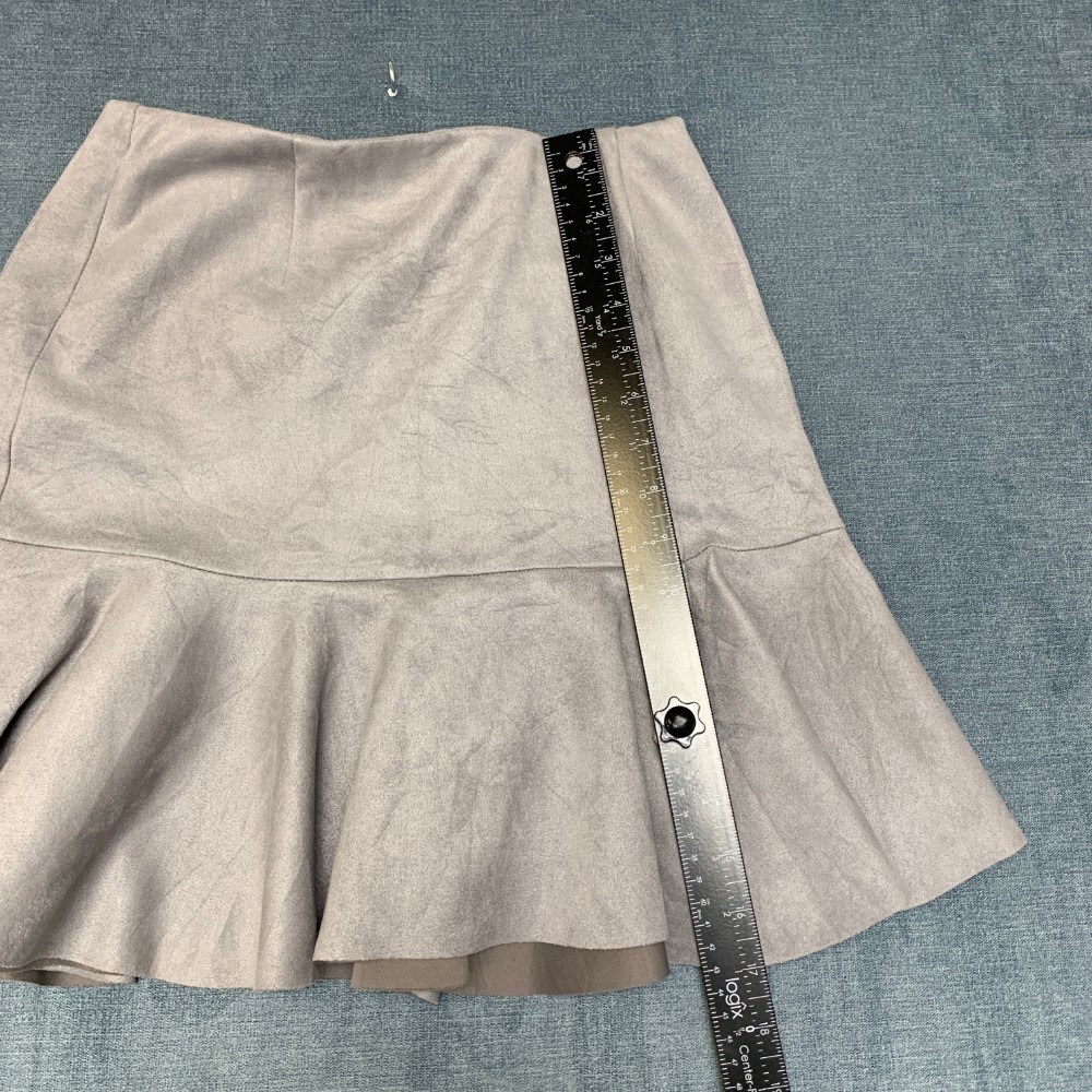 Aqua Grey Ruffled Skirt - Picture 5 of 13
